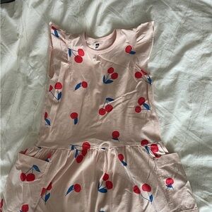 Tea Collection Light Pink Girls' Tank Top with Subtle Dot Print